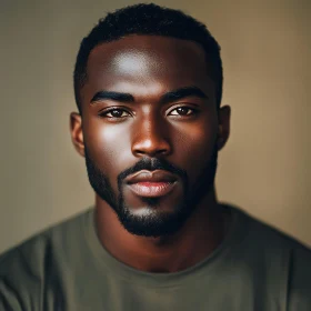Man with Beard in Detailed Portrait