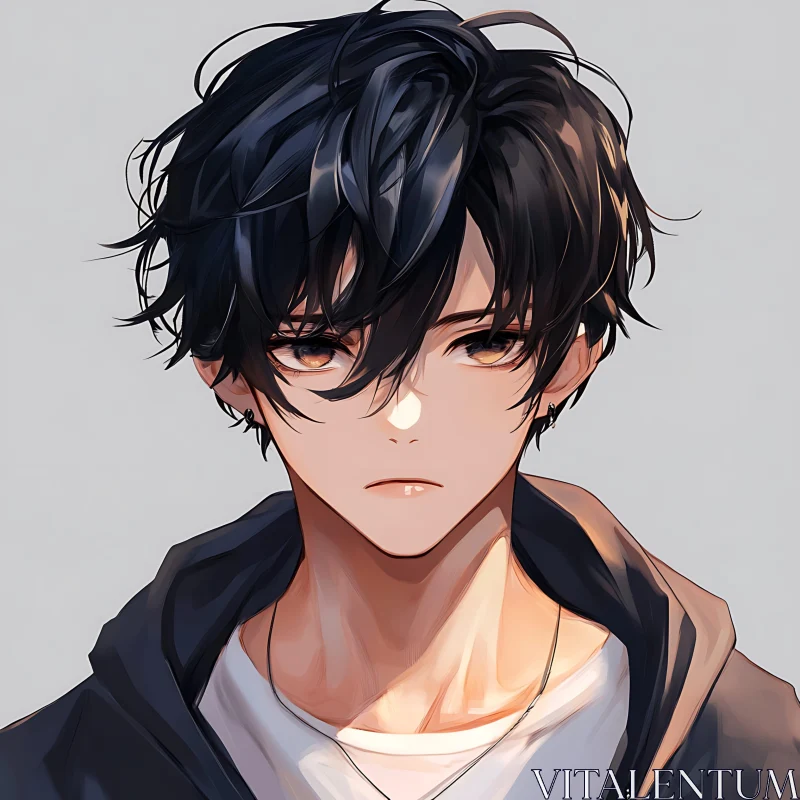Anime Portrait of a Boy