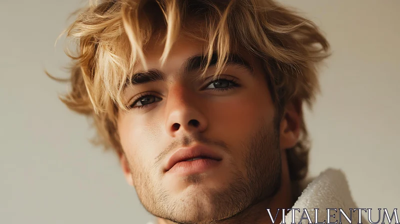 Blonde Haired Man Portrait