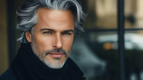 Elegant Portrait of a Man in Sunlight