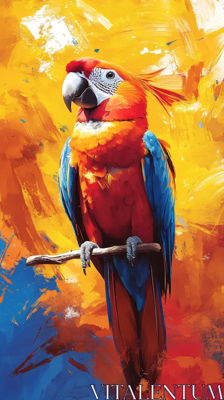 Colorful Parrot Painting