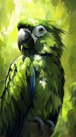 Artistic Parrot Portrait