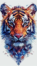 Geometric Tiger Art