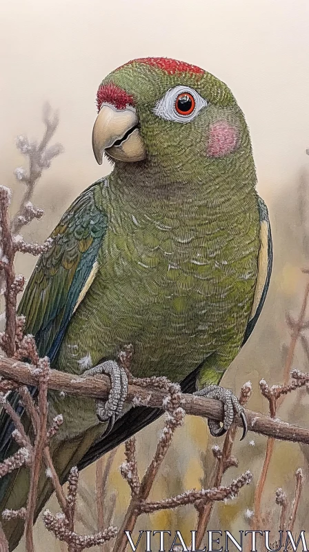 AI ART Colorful Wildlife Parrot Photo