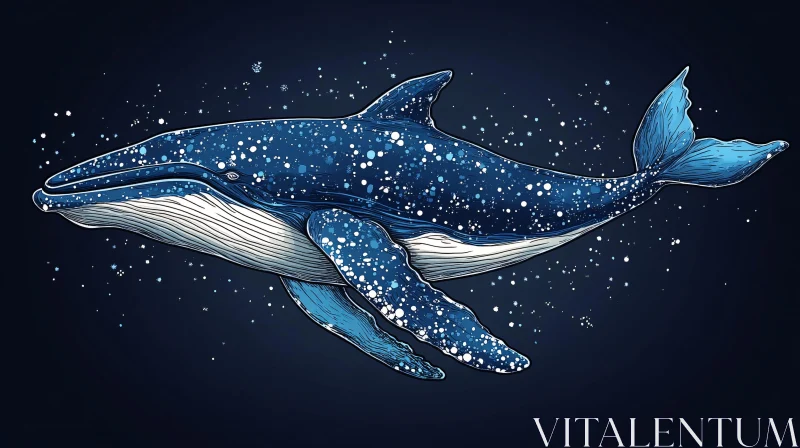 Mystical Whale Art AI Image