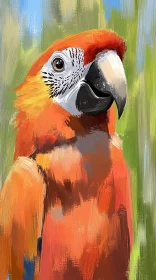 Colorful Parrot Painting