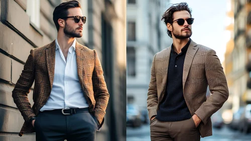 Modern Men’s Fashion: Trendsetting Blazers and Sunglasses