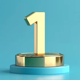 Golden Number One Award Symbol