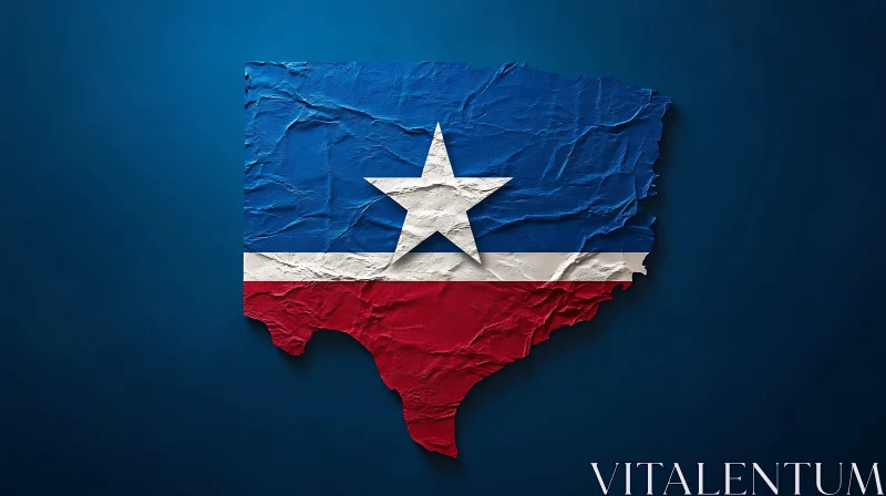 Artistic Representation of Texas Flag AI Image