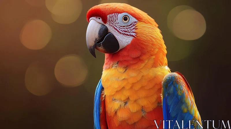 AI ART Tropical Parrot Showcase