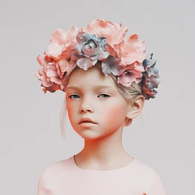 Floral Elegance in Portraiture