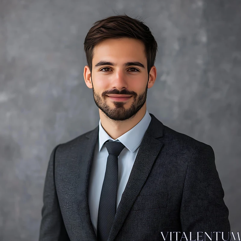 Young Businessman Portrait AI Image