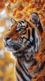 Majestic Tiger in Autumn