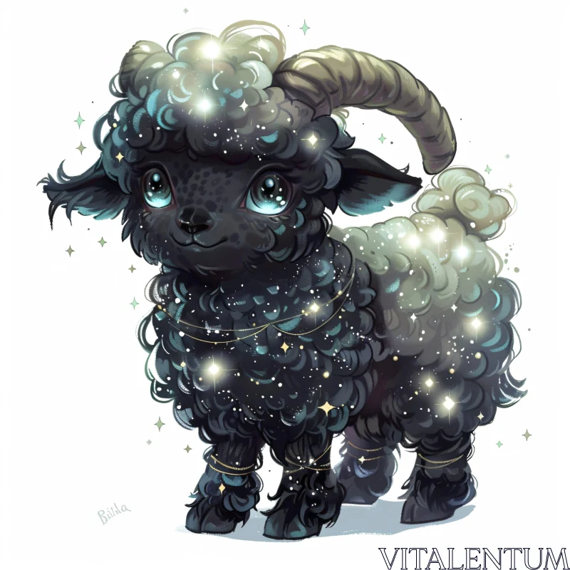 AI ART Magical Fluffy Animal Illustration