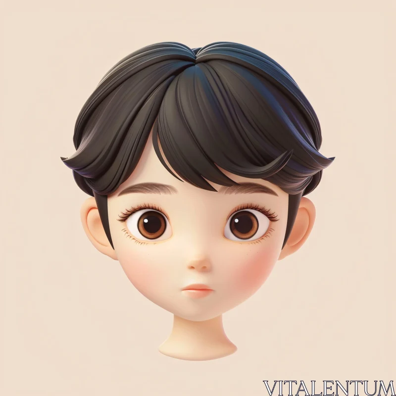 AI ART Cute Anime Style Portrait