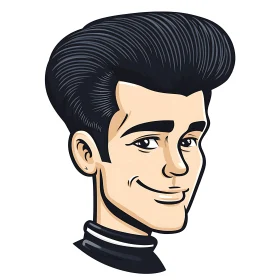 Animated Character with Stylish Hair