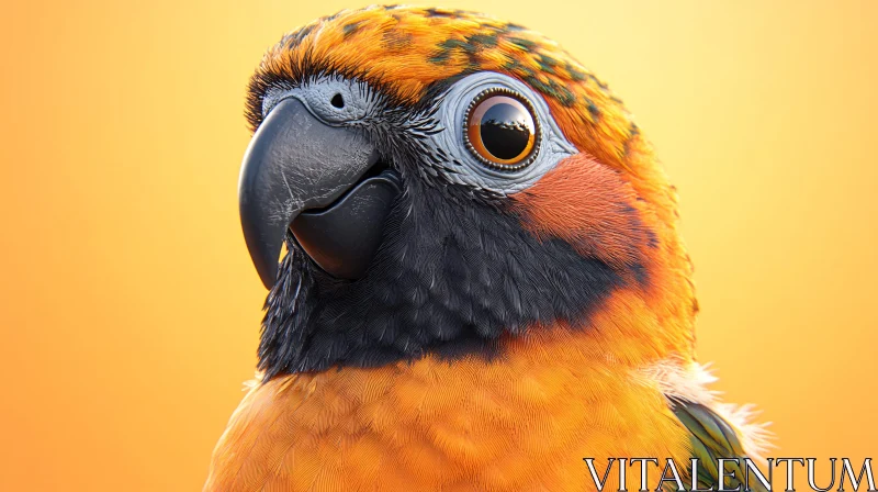 Bright Parrot Close-up AI Image