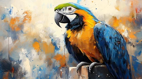 Vibrant Parrot Painting