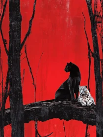 Big Cats in Contrasting Wilderness