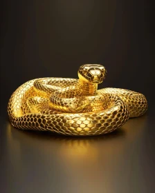 Lustrous Serpent Art Piece