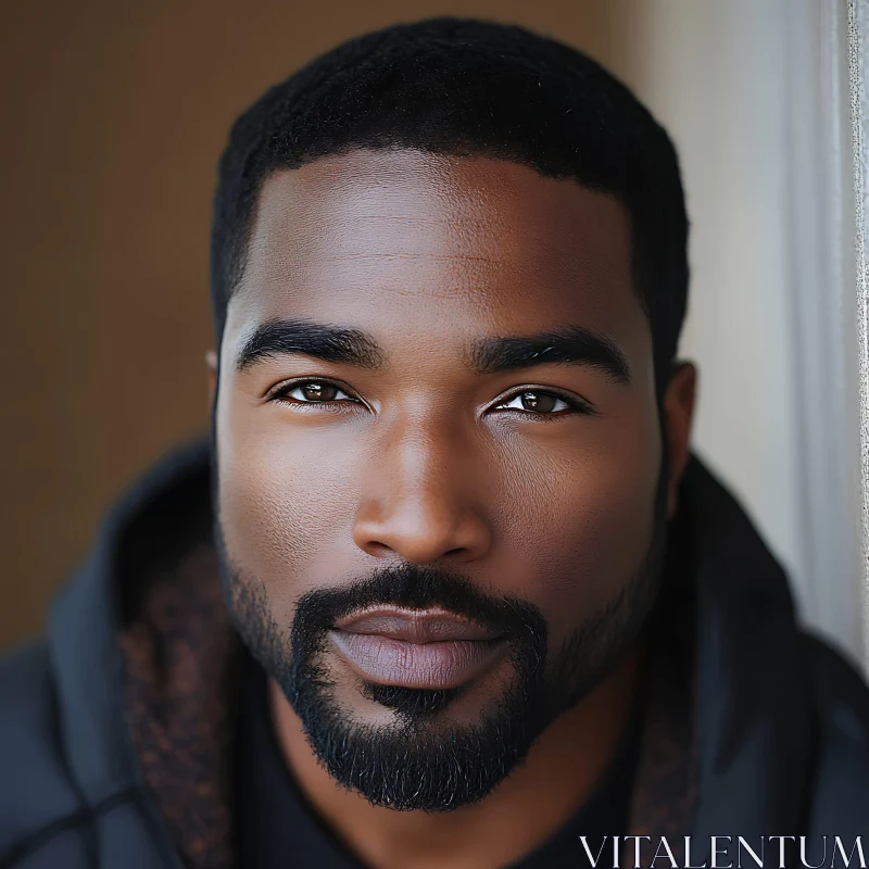 Focused Male Portrait with Sharp Details