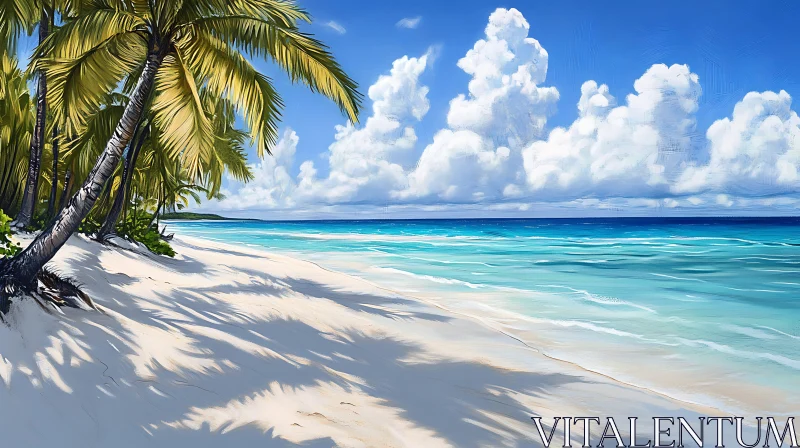 Idyllic Island Beach Scene