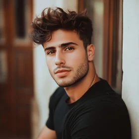 Thoughtful Young Man Portrait