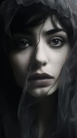 Mysterious Veiled Gaze