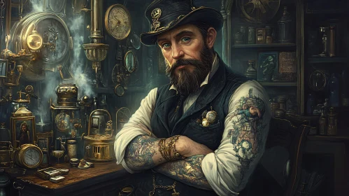 Victorian Workshop Steampunk Enthusiast