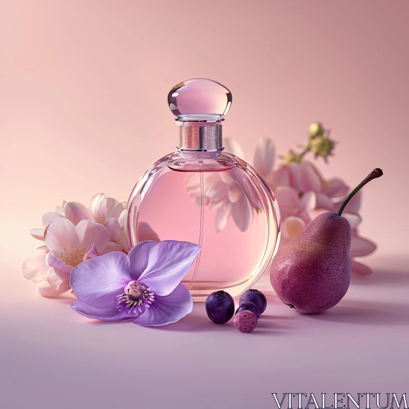 AI ART Captivating Perfume and Floral Display