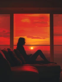 Sunset Silhouette in Relaxed Ambiance