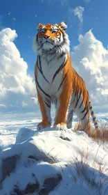 Tiger in Snow