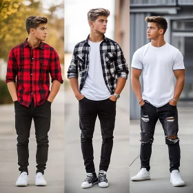 Stylish Men's Casual Fashion | Plaid Shirts and Denim