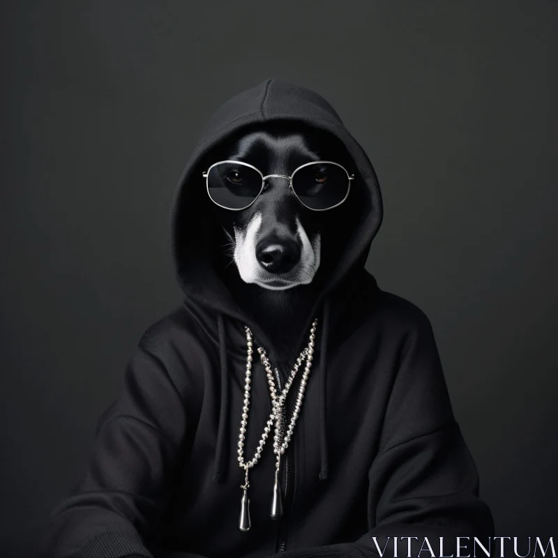 AI ART Chic Canine in Modern Attire