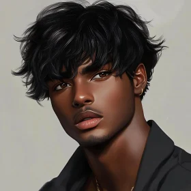 Stylish Man Digital Portrait