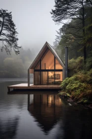 Lakeside A-Frame Cabin in the Woods