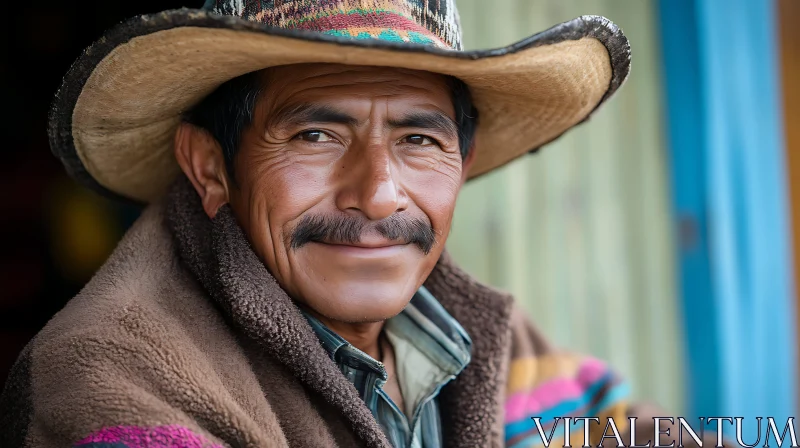 Smiling Man in Traditional Garb AI Image