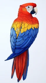 Colorful Parrot Art