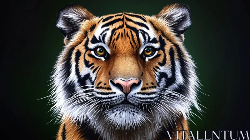 AI ART Regal Tiger Image