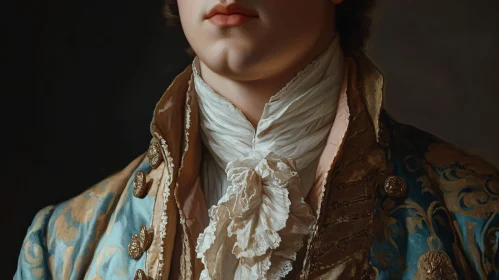 Luxurious Historical Fashion Portrait of a Man