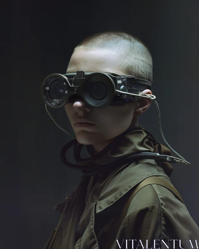 Cybernetic Goggles: A Glimpse into the Future AI Image