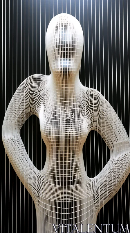 String Mesh Human Art AI Image