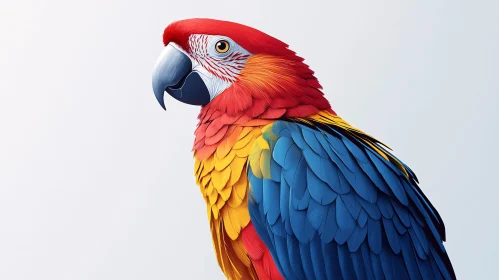 Exotic Parrot Close-Up