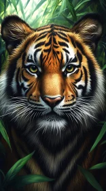 Tiger Portrait in the Jungle
