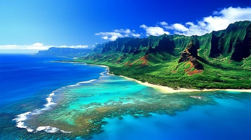 Aerial View of a Tropical Paradise