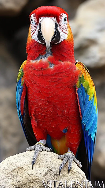 Colorful Exotic Bird AI Image