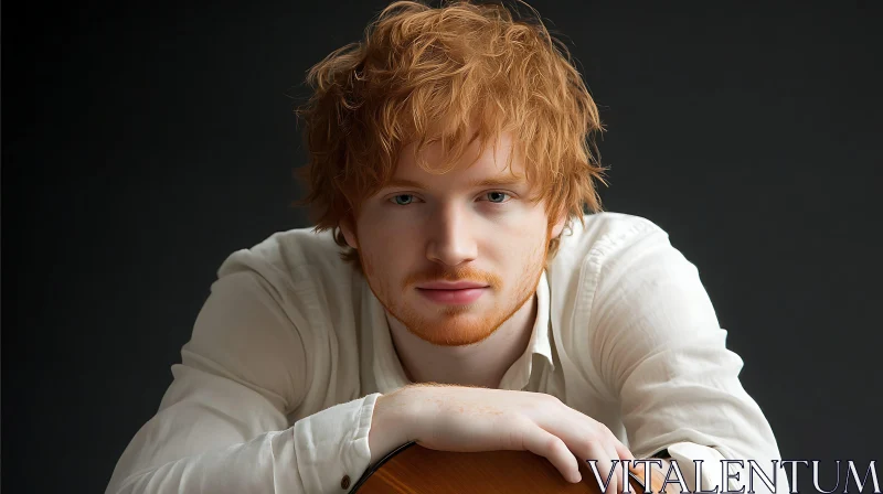 Close-Up Portrait of a Man with Ginger Hair