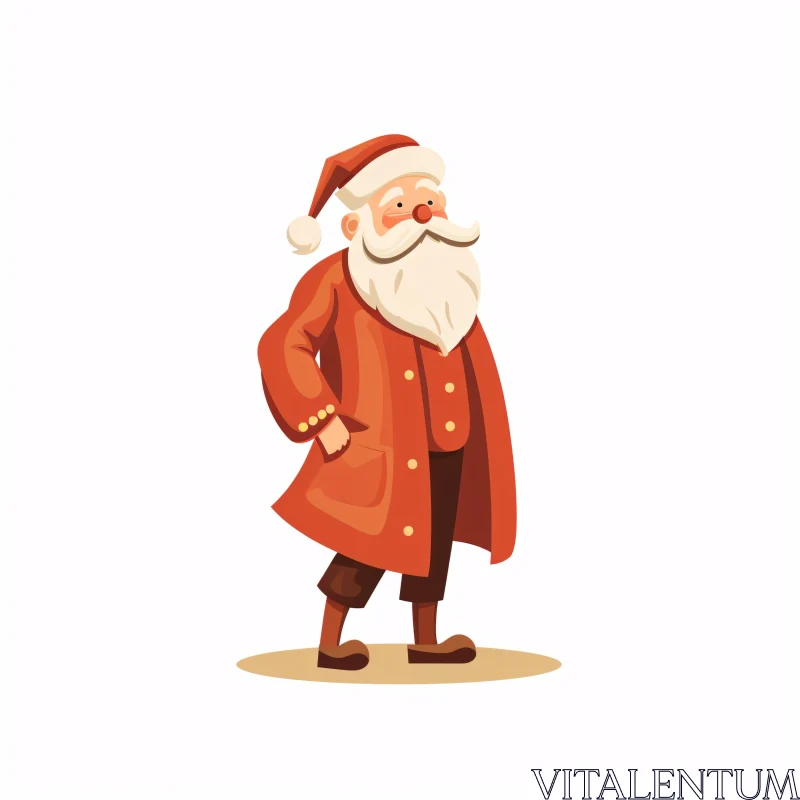 AI ART Jolly Santa Claus Holiday Artwork