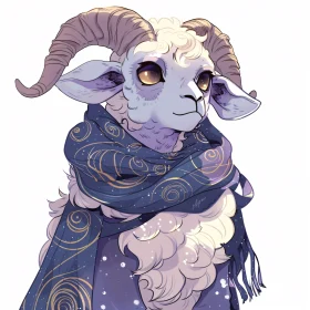 Mystical Ram Character Art