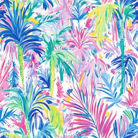 Vibrant Tropical Palms Art